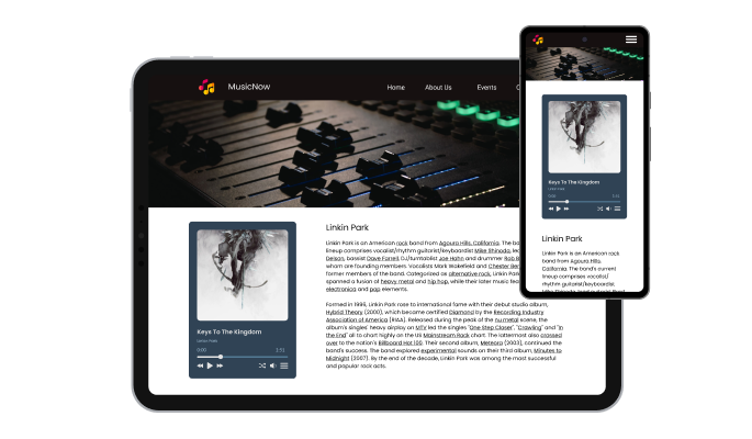 Audio Player - Responsive Design for your Duda website