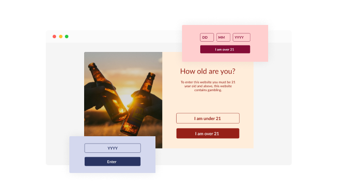 Age Verification - Choose from Different Age Checker  Validation Types