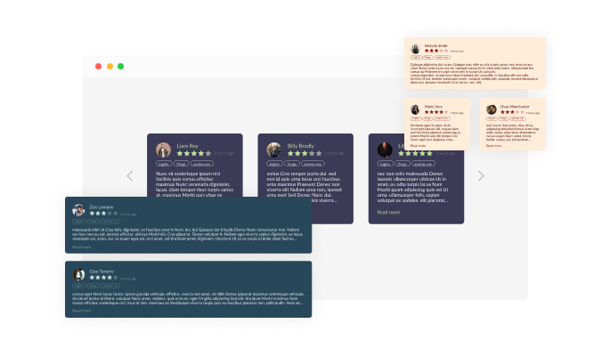Google Reviews - Stunning layouts for Squarespace Google reviews 