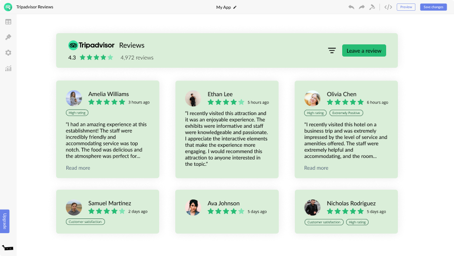 Tripadvisor Reviews for Squarespace