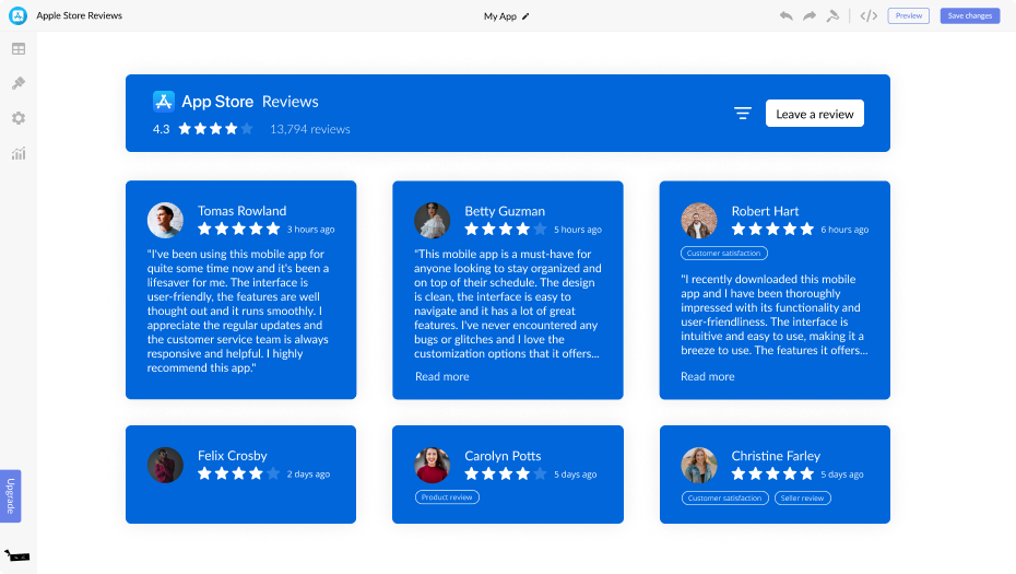 App Store Reviews for Squarespace
