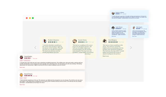 Airbnb Reviews - Duda Airbnb reviews Multiple Layouts