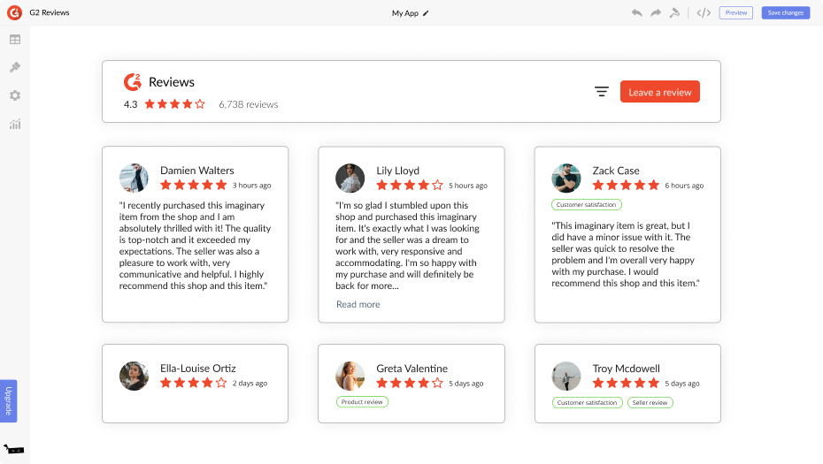 G2 Reviews for WooCommerce