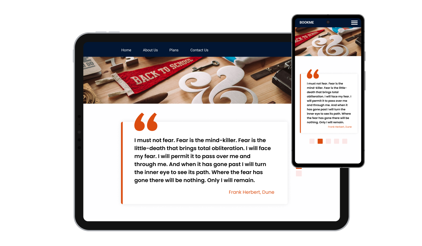 Quotes Carousel - Perfectly Responsive Design for your Shift4Shop store