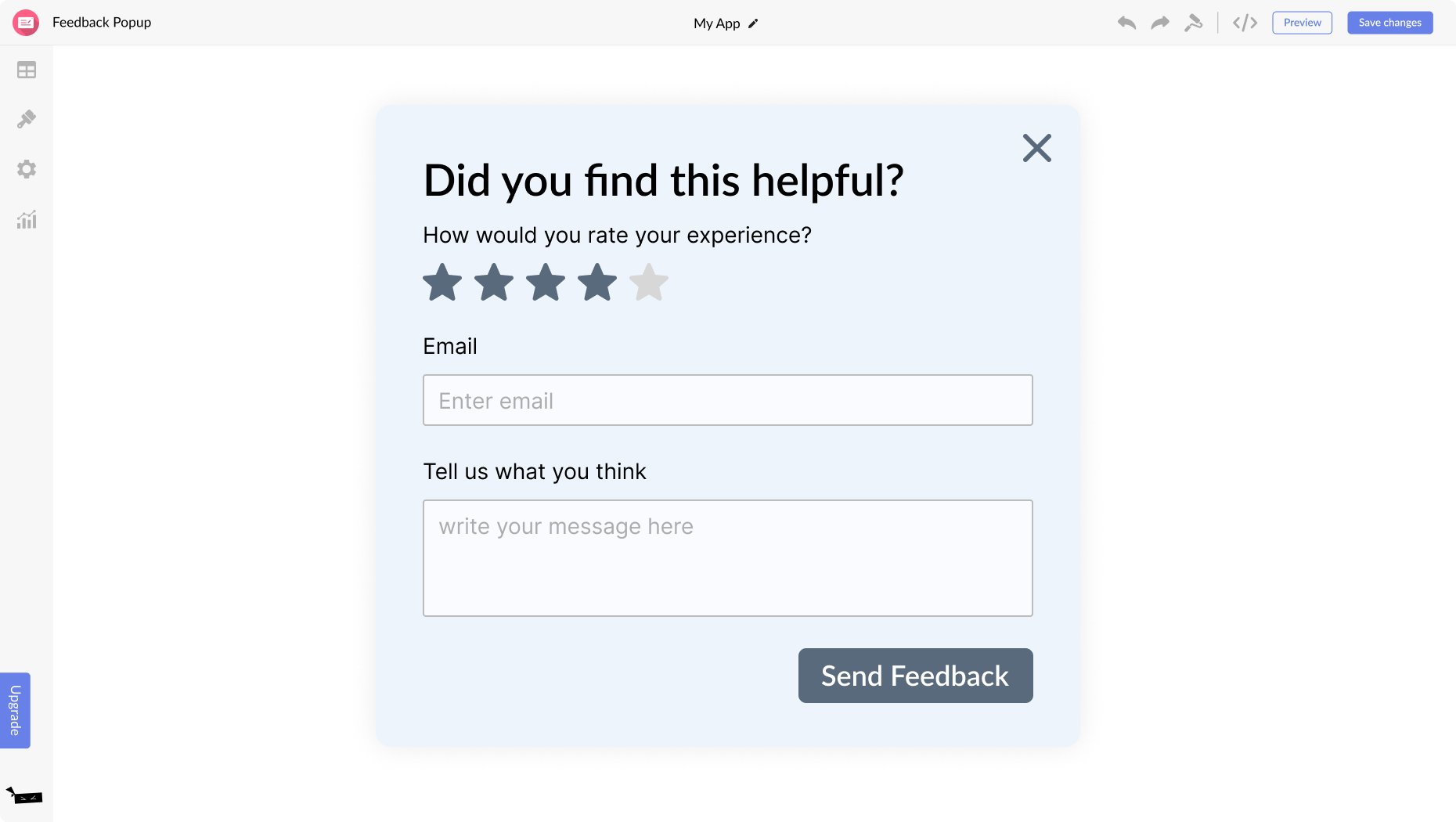 Feedback Popup for Wix