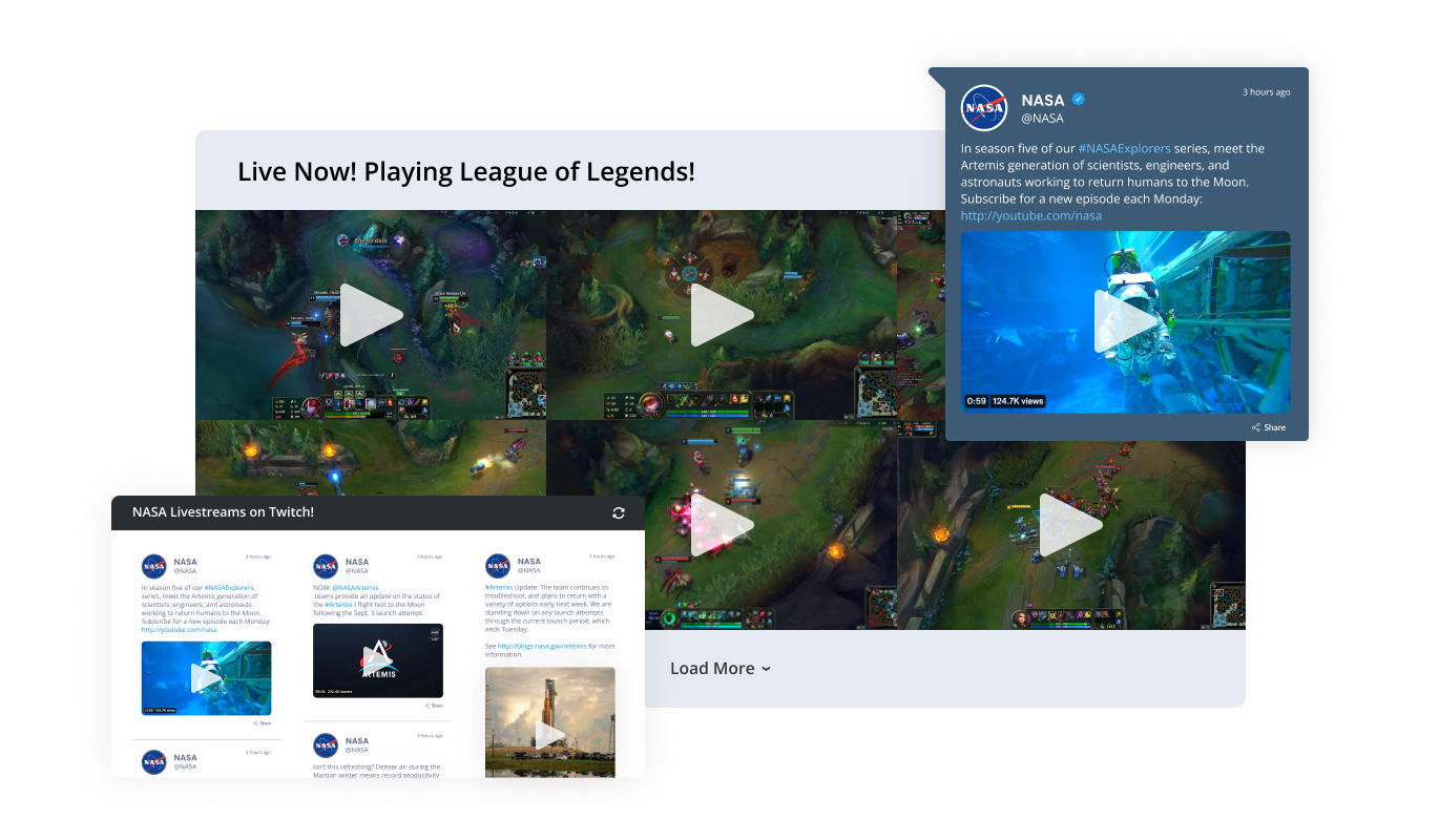 Twitch Feed - WooCommerce Twitch Feed Multiple Layouts