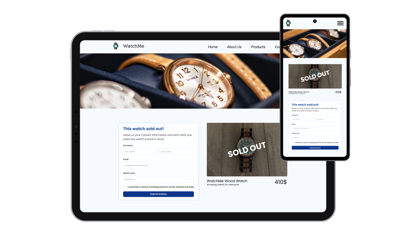 RSVP Form - Seamlessly Display Event Registration Forms on Any Device with BigCommerce