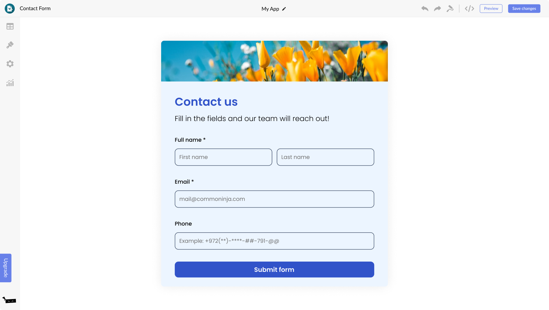 Contact Form for Wix