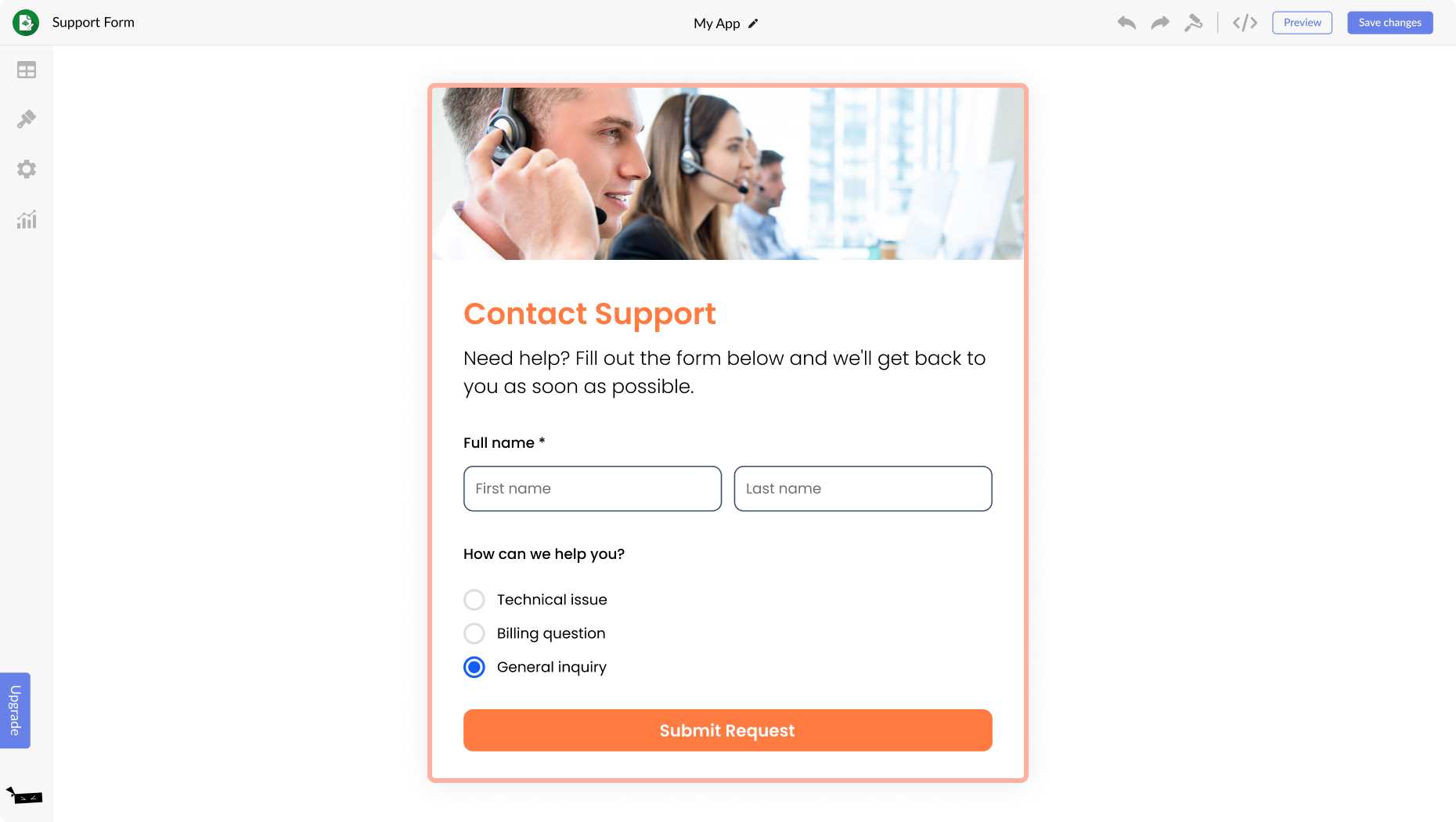 Support Form for BigCommerce