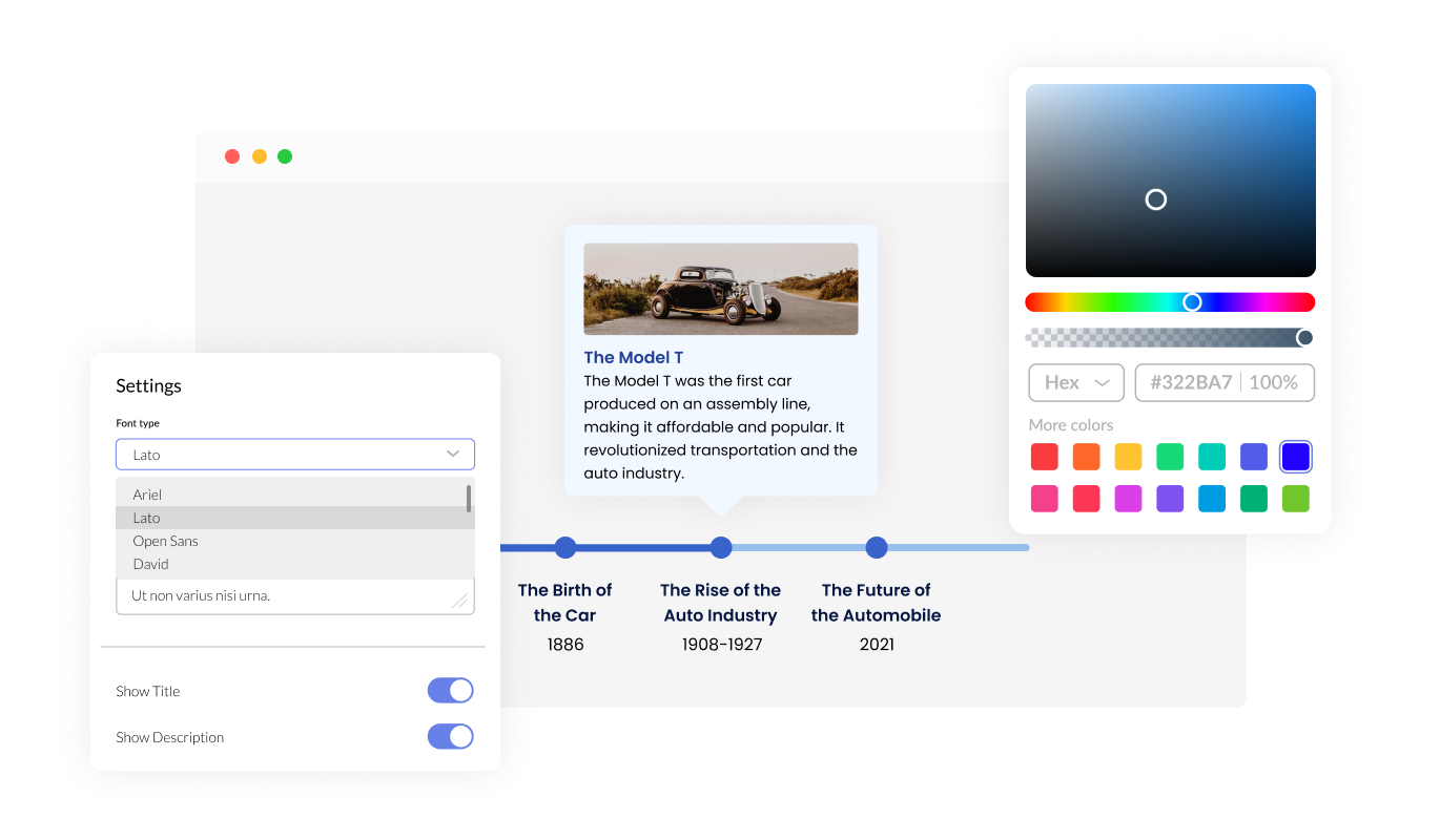 Timeline - Create the Perfect Timeline with Shift4Shop Customization