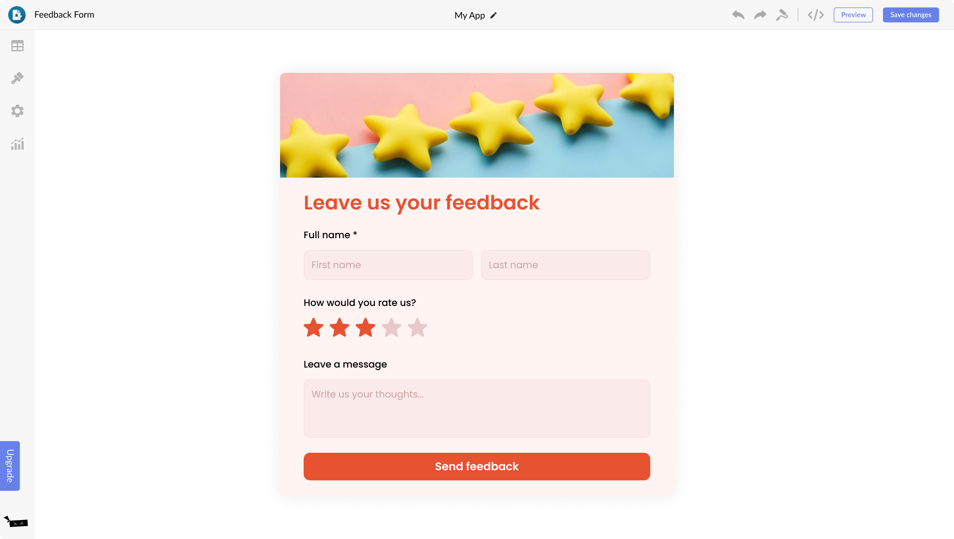 Feedback Form for Squarespace
