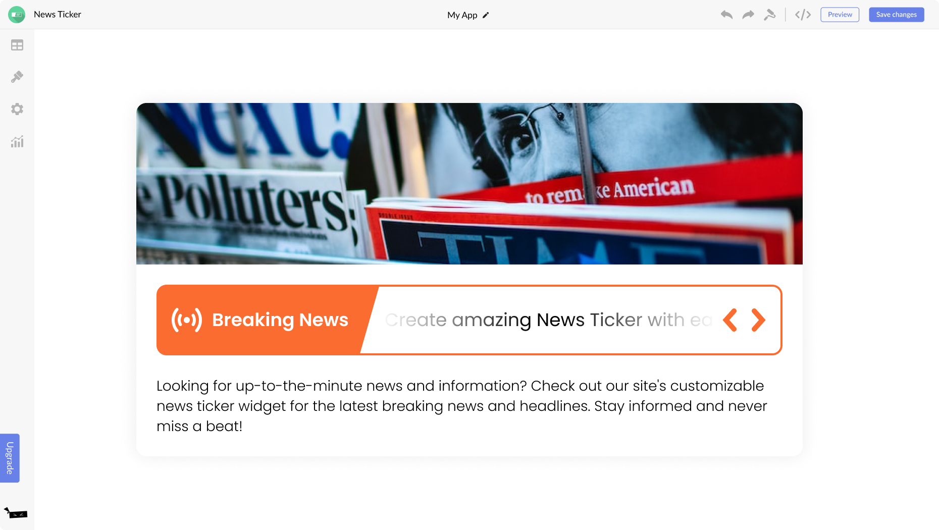 News Ticker for Wix