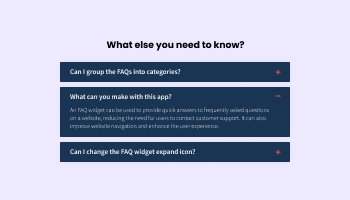 FAQ for Weebly logo
