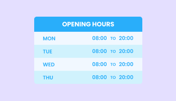 Opening Hours for Pinegrow logo