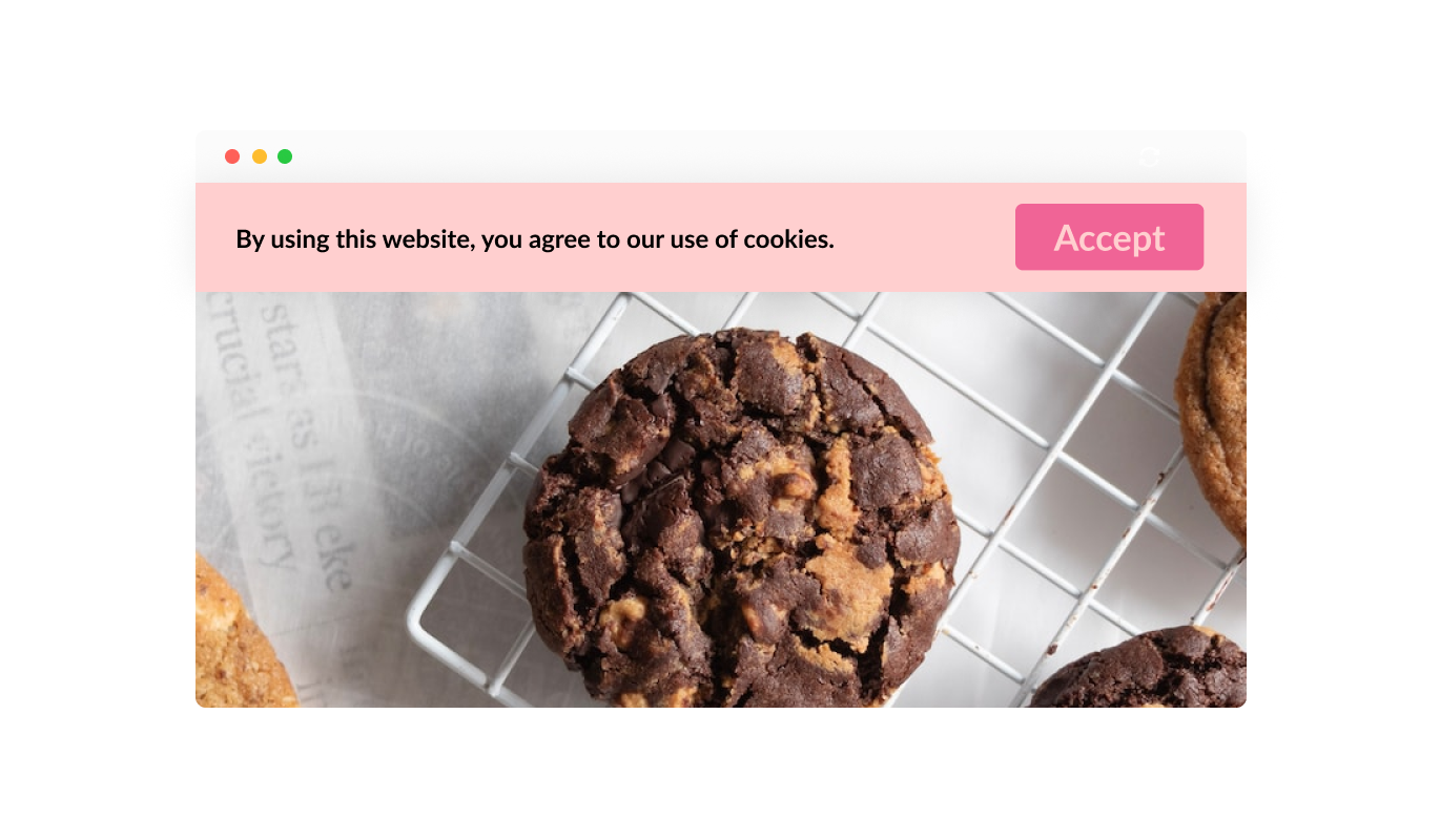 Cookies Consent Bar - Simple and straight forward cookies consent bar
