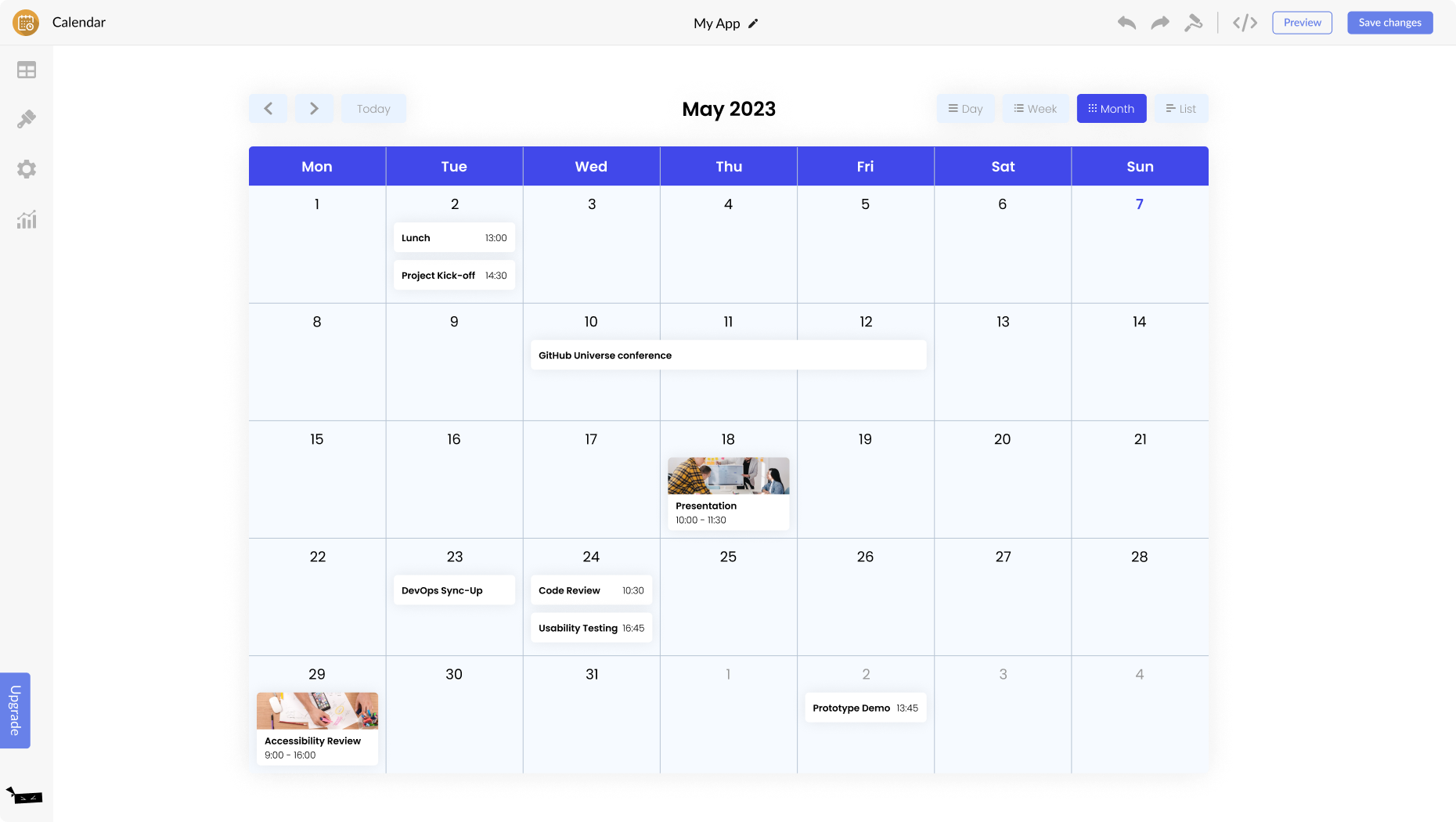Calendar for Shift4Shop