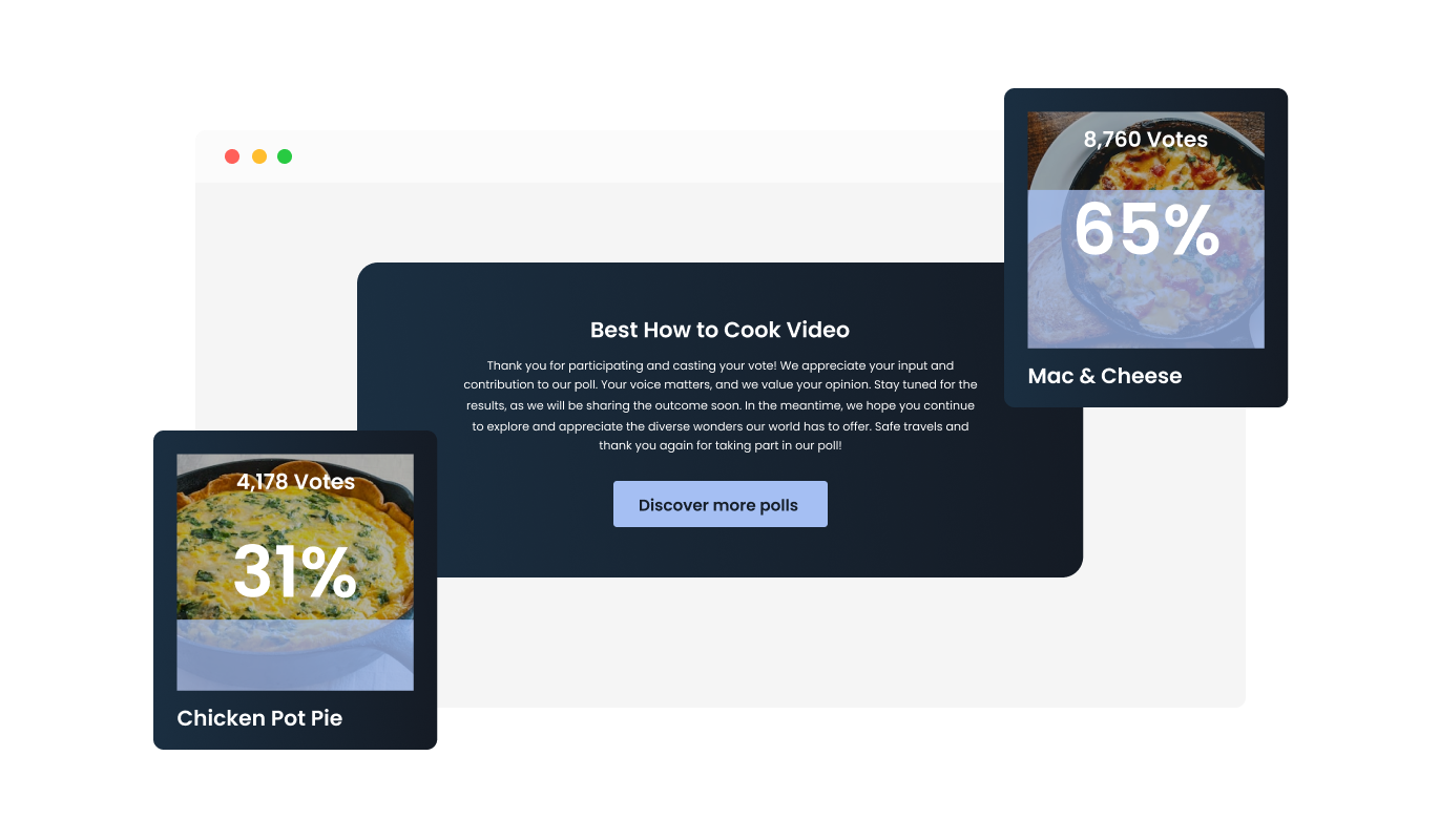Video Poll - Wix Video poll After-Submission Screen