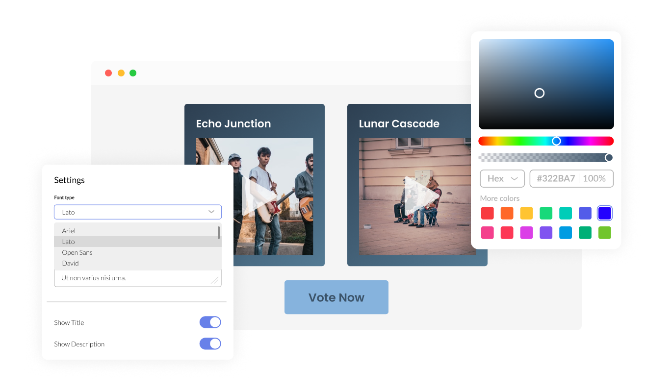 Video Poll - Fully Customizable Video Poll for Wix