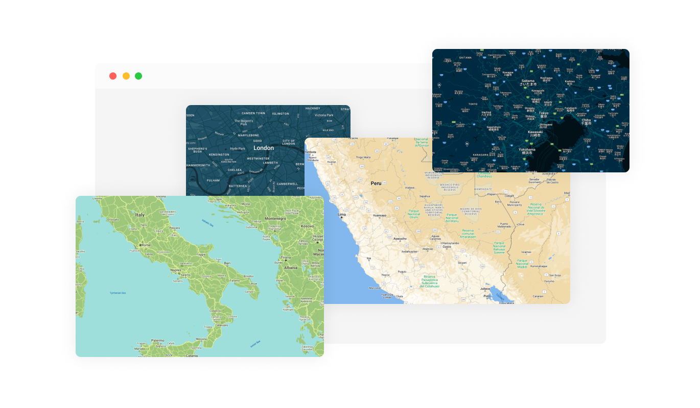 Google Maps - Enhance Aesthetics with Map Skins on Shift4Shop Google Maps app