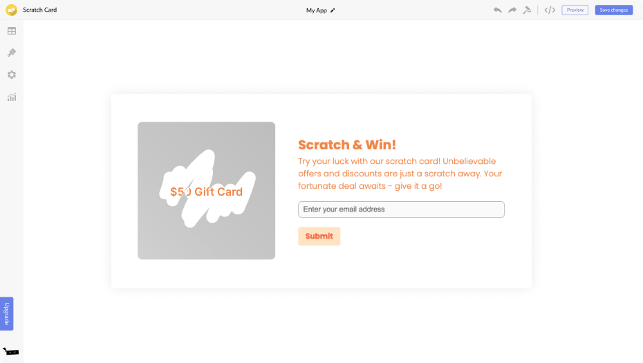 Scratch Card for Squarespace