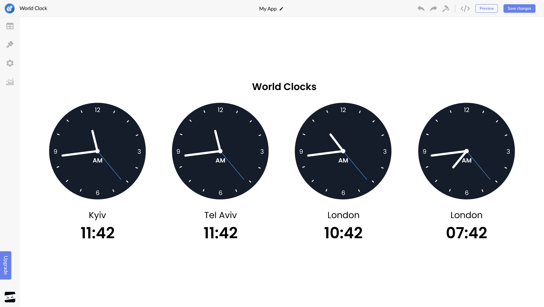 World Clock for Wix