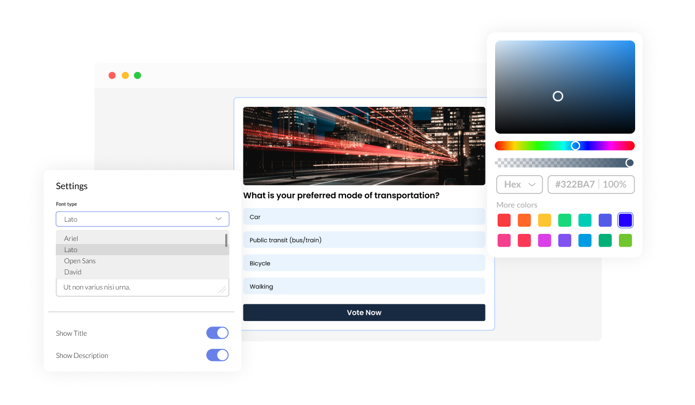 Poll - Complete Customization with WooCommerce Poll maker