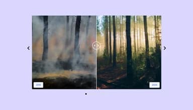 Before & After Carousel widget preview
