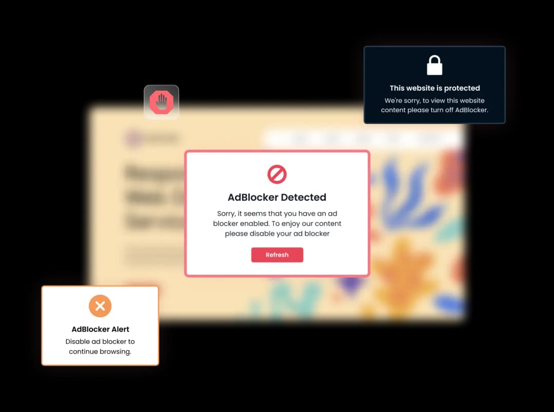 AdBlocker Detector widget preview