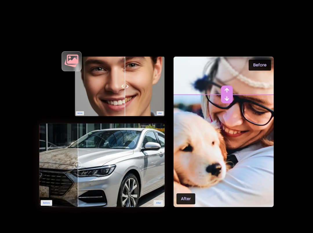 Before & After Slider widget preview