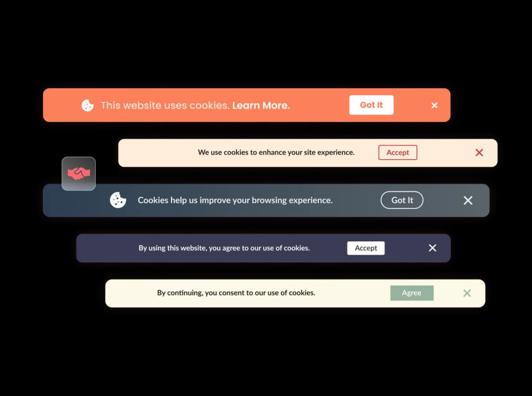 Cookies Consent Bar widget preview