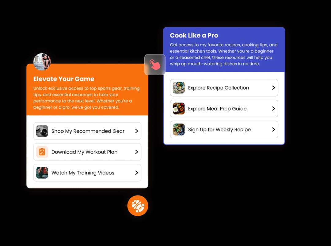 Engagement Toolbox widget preview