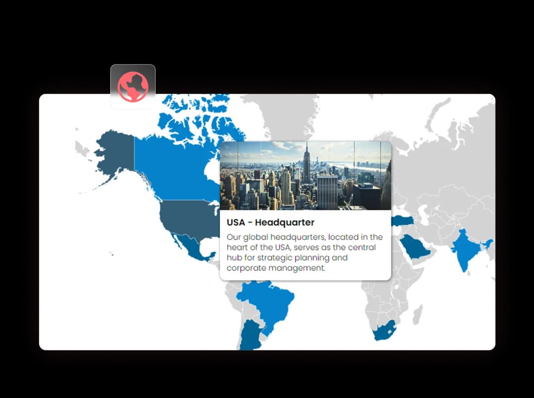 Interactive Maps widget preview