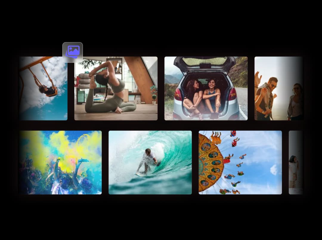 Multi-Row Image Slider widget preview