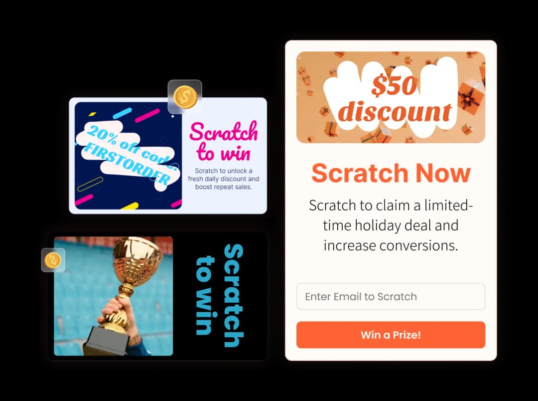 Scratch Card widget preview