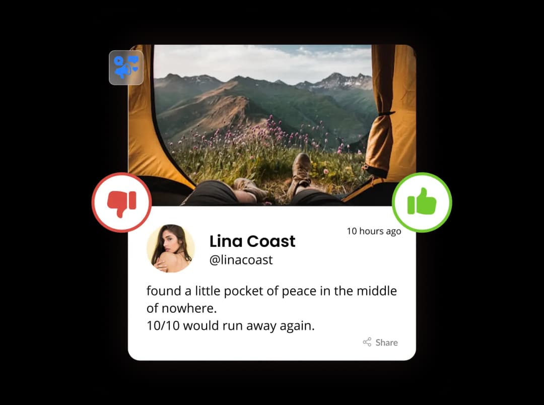 Social Votes widget preview