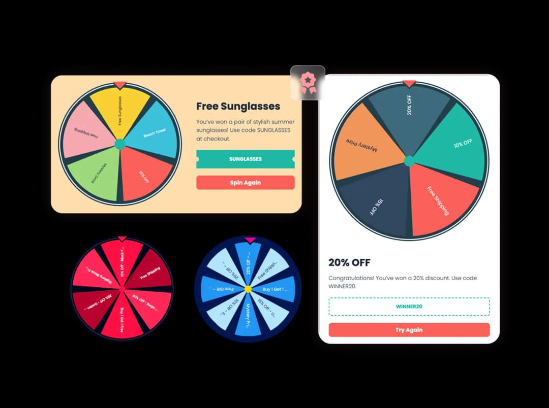 Spinning Wheel widget preview