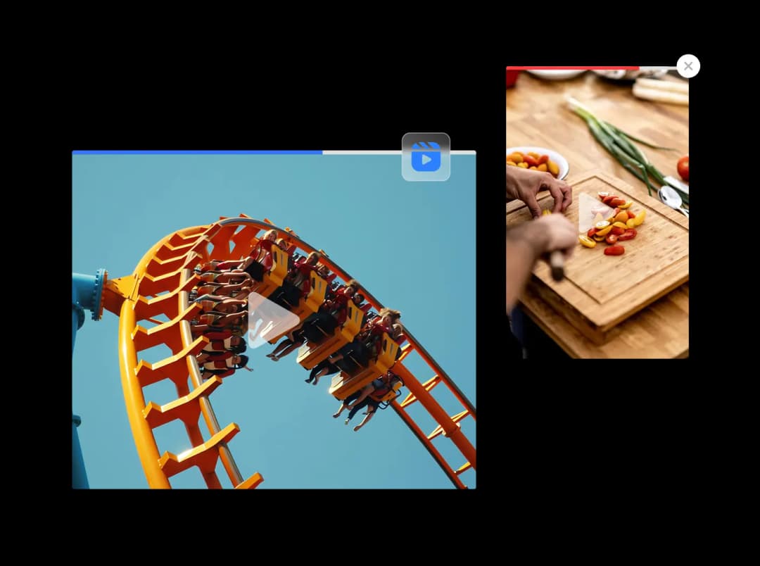 Sticky Video widget preview
