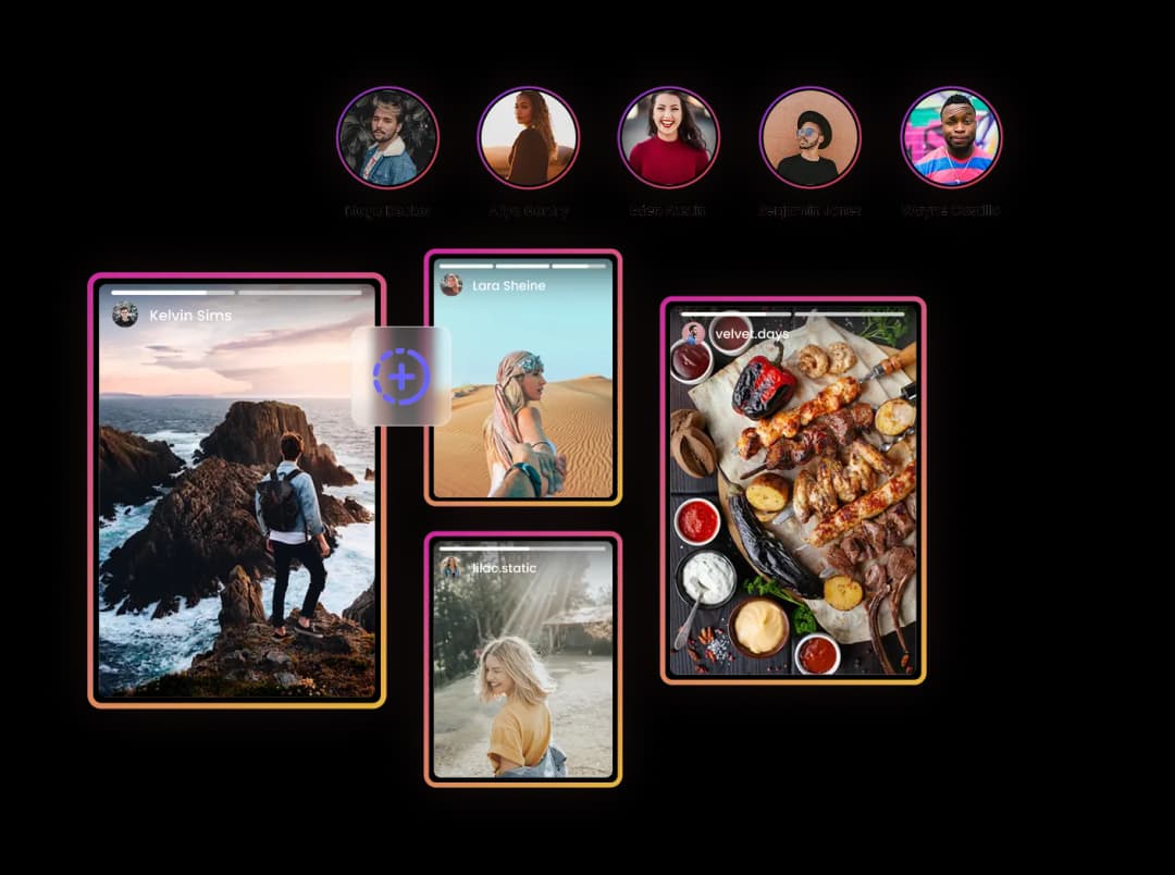 Stories widget preview