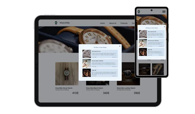 What's New Popup - Perfectly Responsive