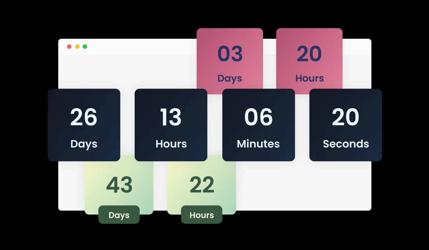 Countdown - Diverse Webydo Countdown Design Skins