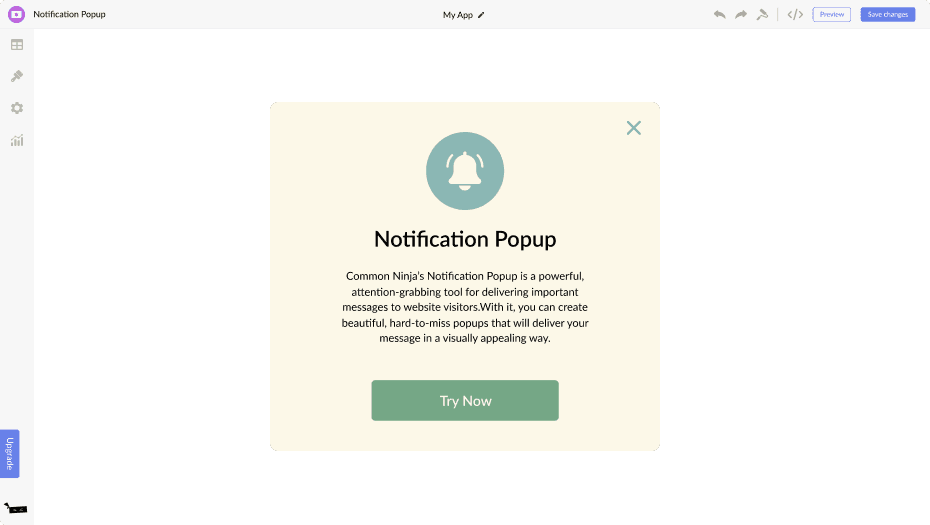 Notification Popup for Modx