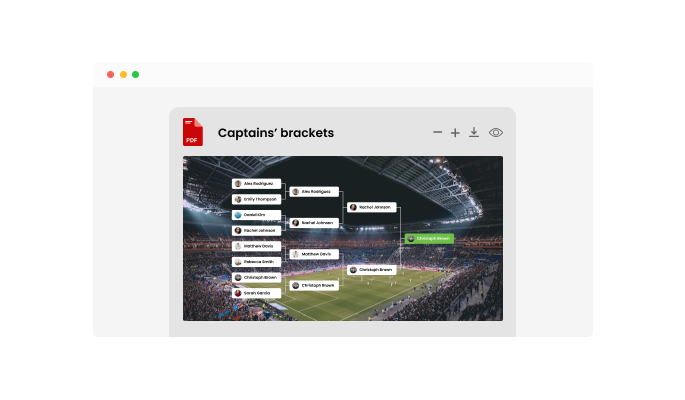 Bracket Maker - Export Brackets for Turbify as a PDF or image