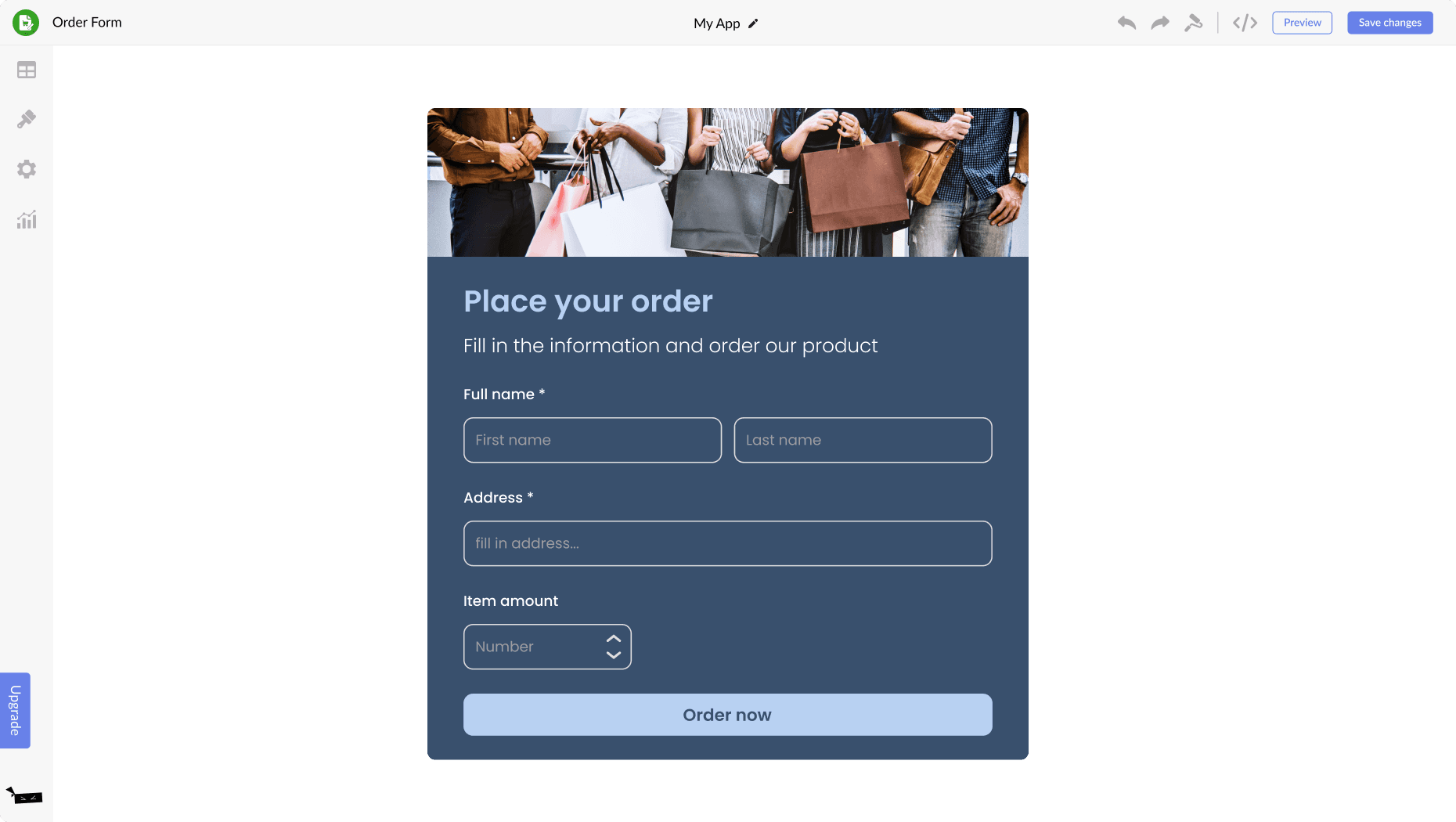 Order Form for Netlify CMS