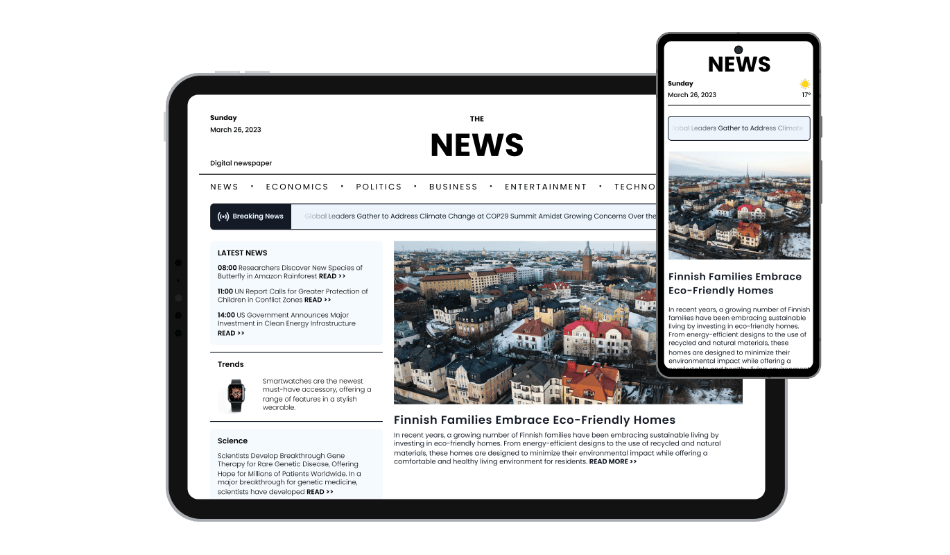 News Ticker - Flawlessly Adaptive News Ticker