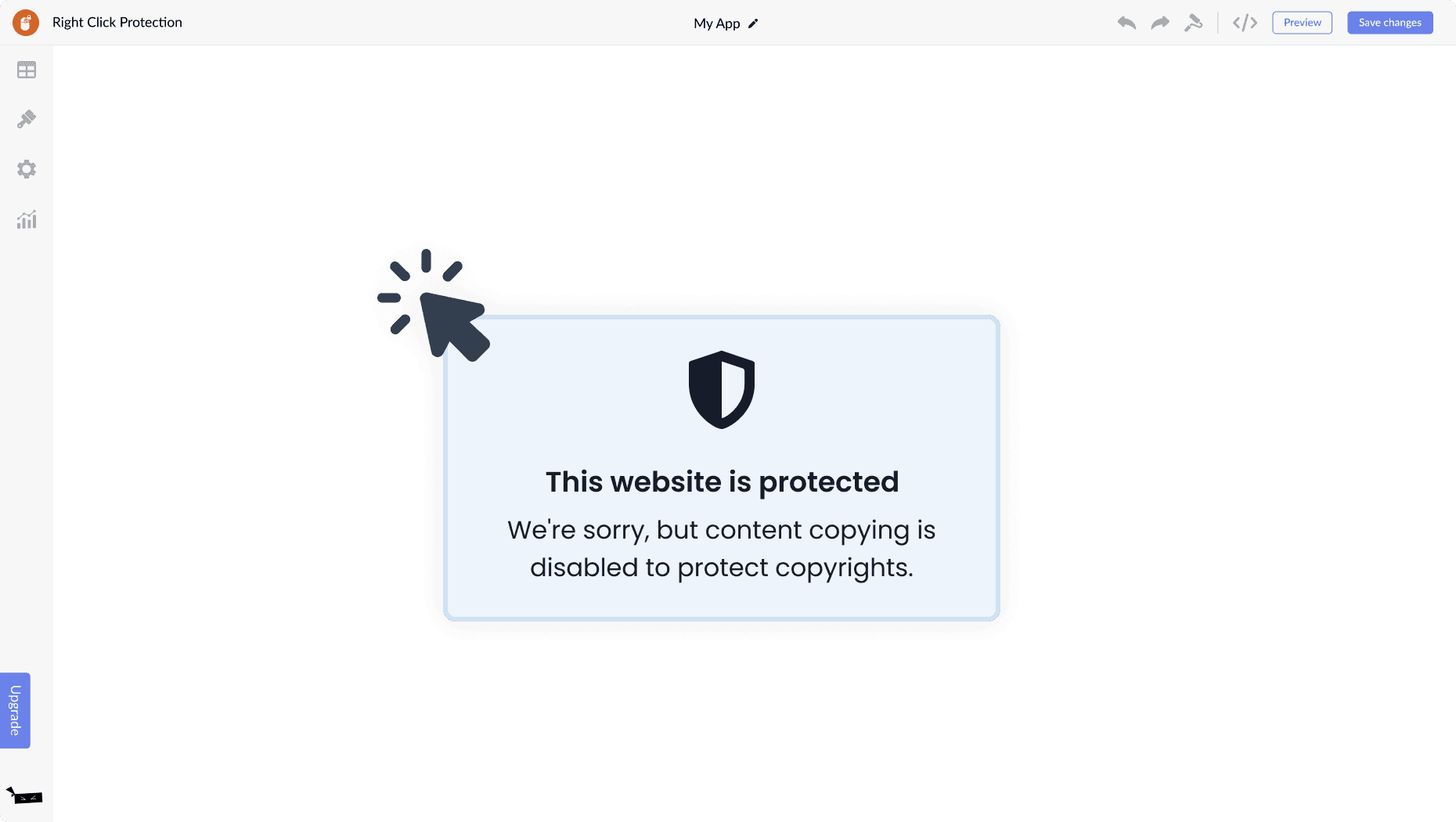 Right Click Protection for Wishpond