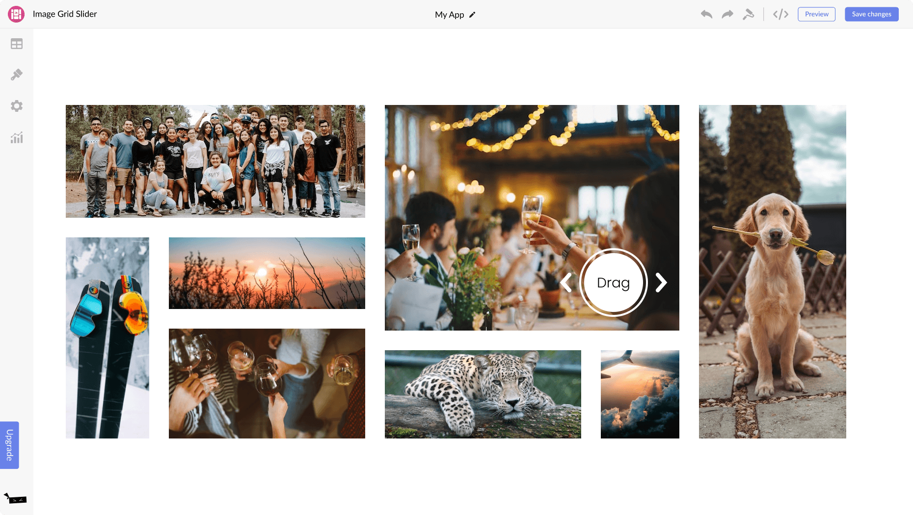 Image Grid Slider for Duda