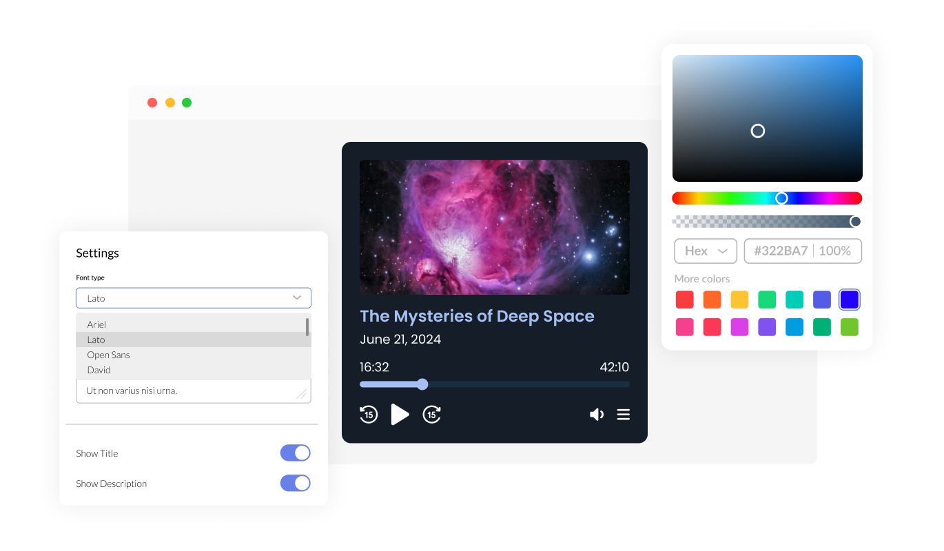 Podcast Player - Fully Customizable Podcast Player for Notion