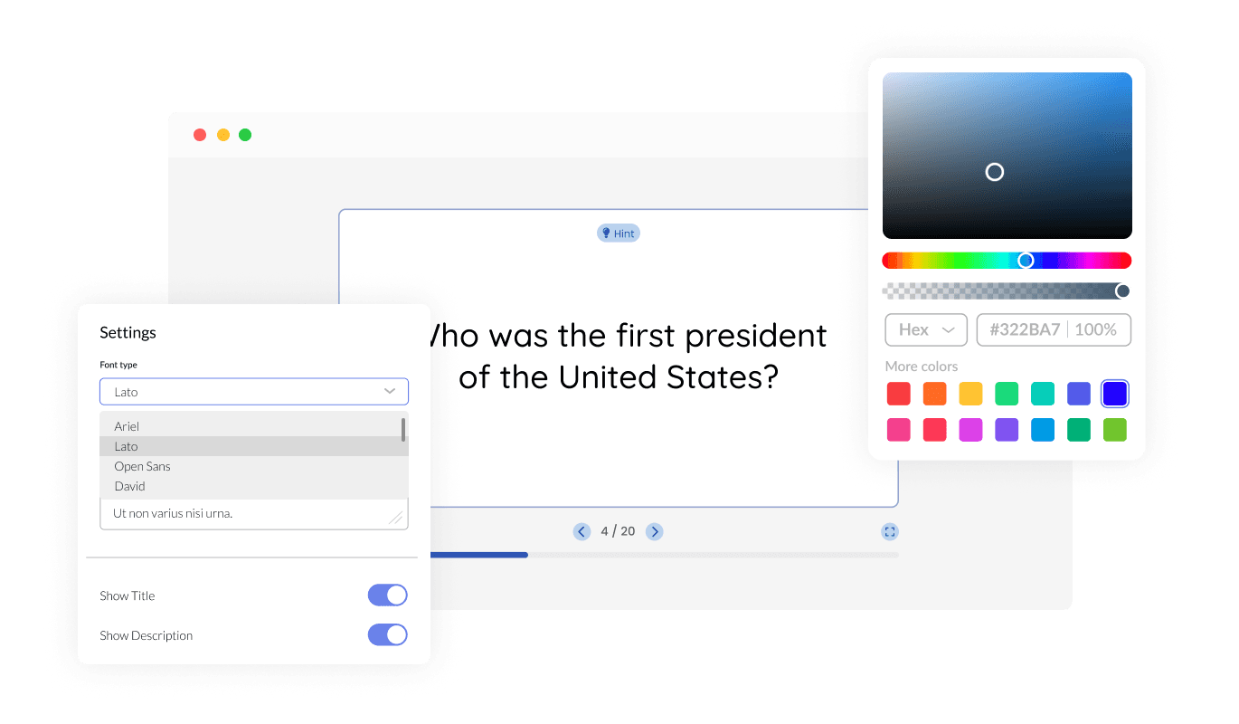 Flash Cards - Fully Customizable Flash Cards Widget