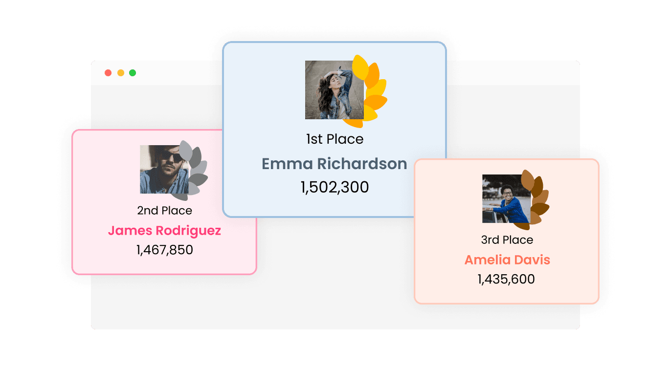 Leaderboard - Highlight Top Performers with a Special Podium Display
