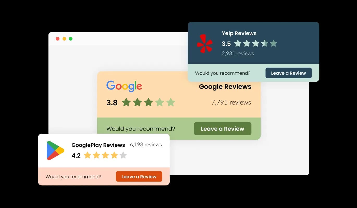 Reviews Badge - Choose Your Ideal Design Format